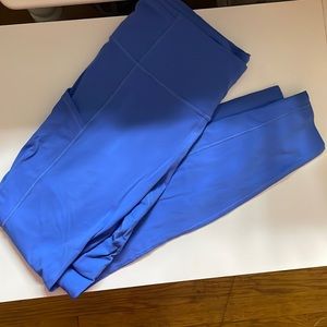 Lululemon fast and free leggings size 8, blue Nile